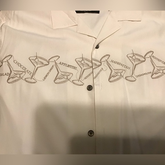 Axis Cocktail Bar Button Down Short Sleeve Shirt - Picture 4 of 4